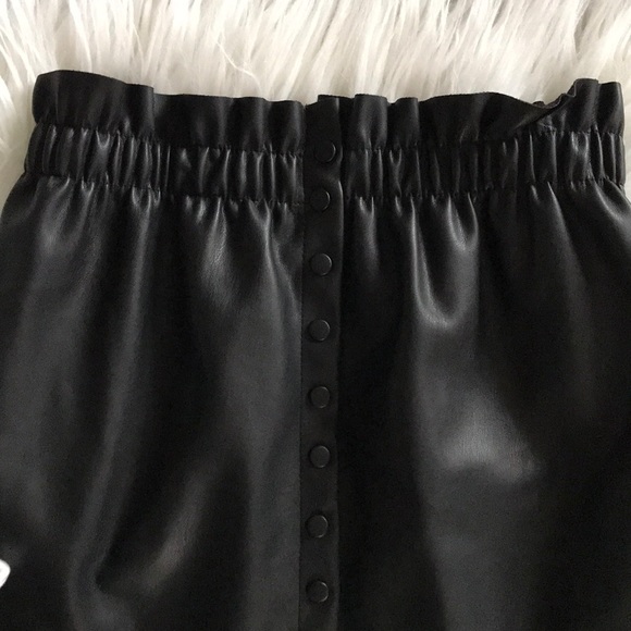 Brand New Black Faux leather skirt - Picture 2 of 3